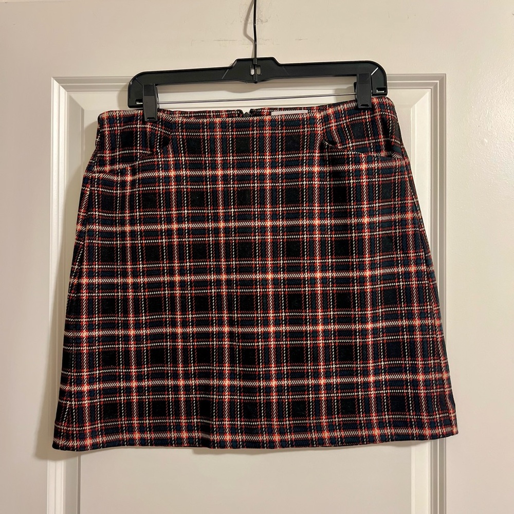 LOFT Plaid Mini Skirt